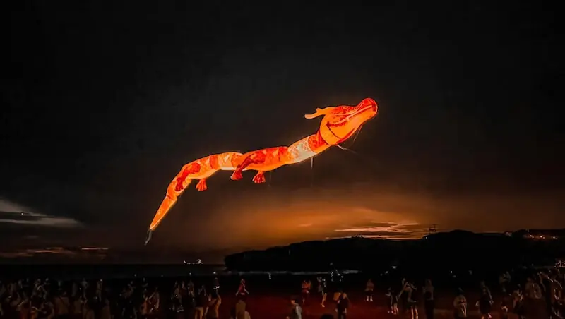 2024旗津風箏節活動-巨龍風箏畫面
