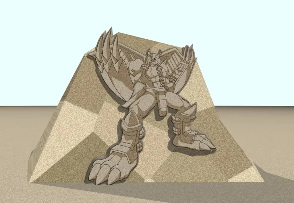 2025八里城市沙雕展-沙雕作品-戰鬥暴龍獸