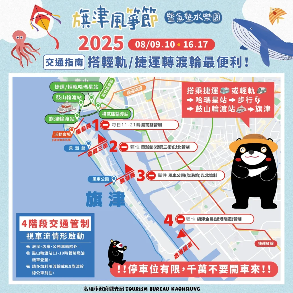 2025旗津風箏節交通指南-自行開車