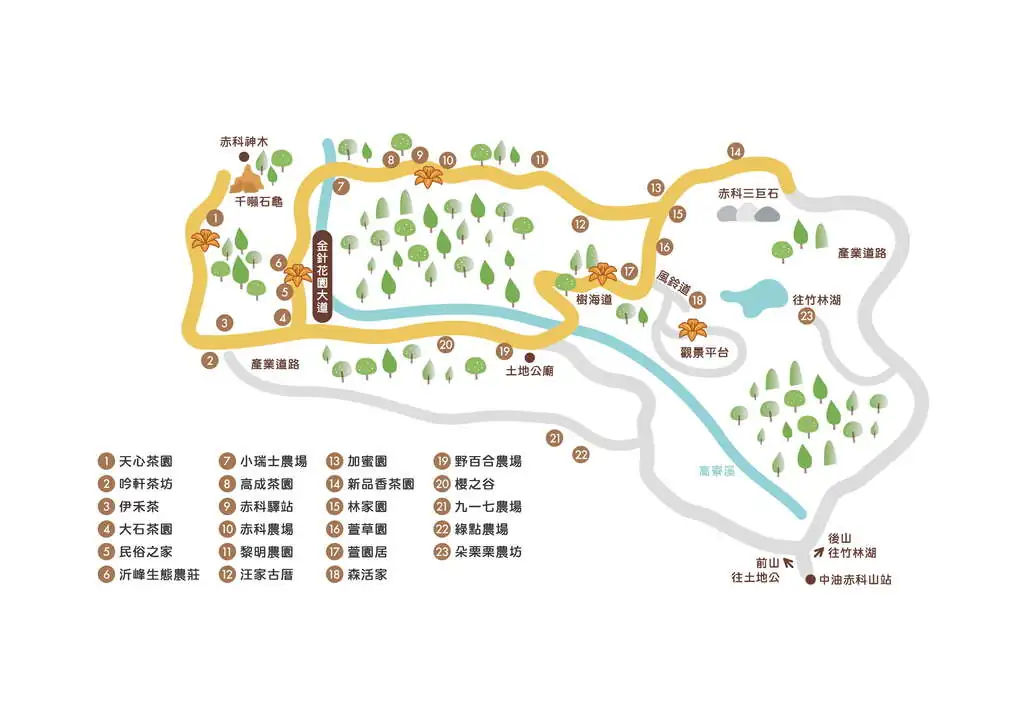 2025愛上赤科山導覽圖 2025愛上赤科山導覽圖