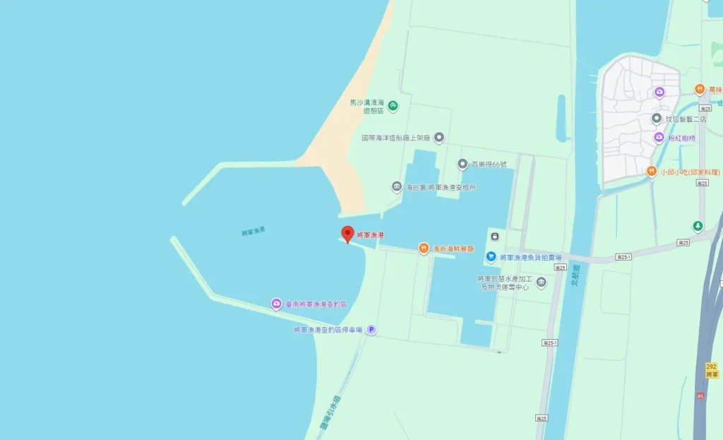 將軍漁港地圖