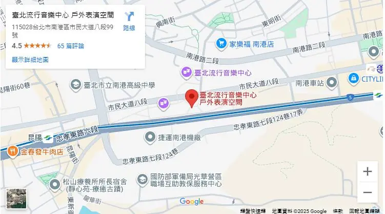 2025台北爵士音樂節地圖