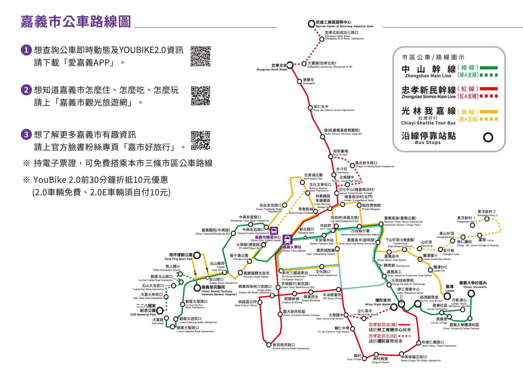 嘉義市公車路線圖